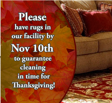 Have Your Rugs Cleaned in Time for the Holiday!